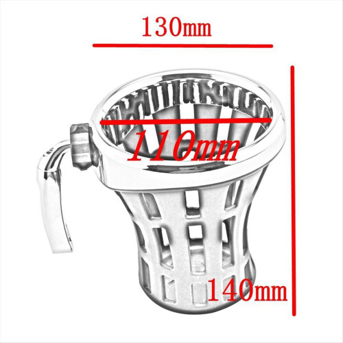Motorcycle Accessories Kettle and Beverage Holder Black & Silver 2