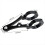 Motorcycle Universal Headlight Bracket Mount Clamp for 39mm-41mm Adjustable Headlight Mount Clamp Silver 5