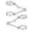 Motorcycle Universal Headlight Bracket Mount Clamp for 39mm-41mm Adjustable Headlight Mount Clamp Silver 2