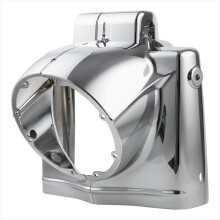 Chrome 7" Round Headlight Nacelle Cover for Touring Road 2014-2024 2016 2018 2020 Motorcycle Accessories