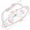 Motorcycle Tank Cover Panel Pad Strap Bra Bag For 4
