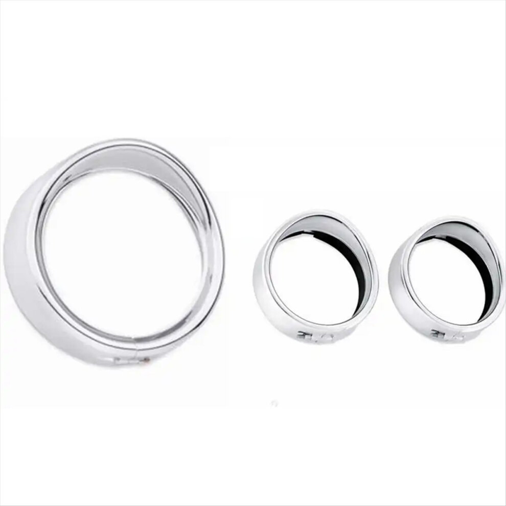 Motorcycle Headlight Bracket For Touring Road Glide Softail Fld/ Part 7In Ring+4.5In Led Fog Lamp Silver 4714250942107
