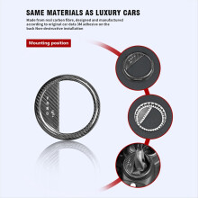 Real Carbon Fiber Gear Shift Bezel Decorative Cover for R50