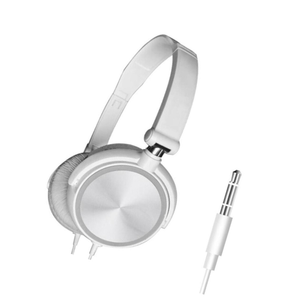 (White, without Mic) S1 Portable 3.5mm Wired Headset Stereo Foldable Headphones-image-OPC-PMDS59S-NEW