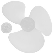Silent Electric Fan Replacement Leaves Transparent White For Pedestal Fans Easy To Install Bedroom Living Spaces
