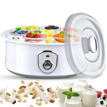 Yogurt Machine Compact Fermentation System With One-Click Smart Control And 7 Glass Jars For Rice Wine And Kimchi Yogurt