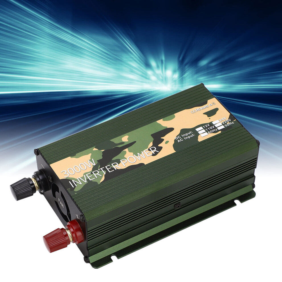 3000W Car Power Inverter 12V To 110V With Usb, Aluminum 9391354084251