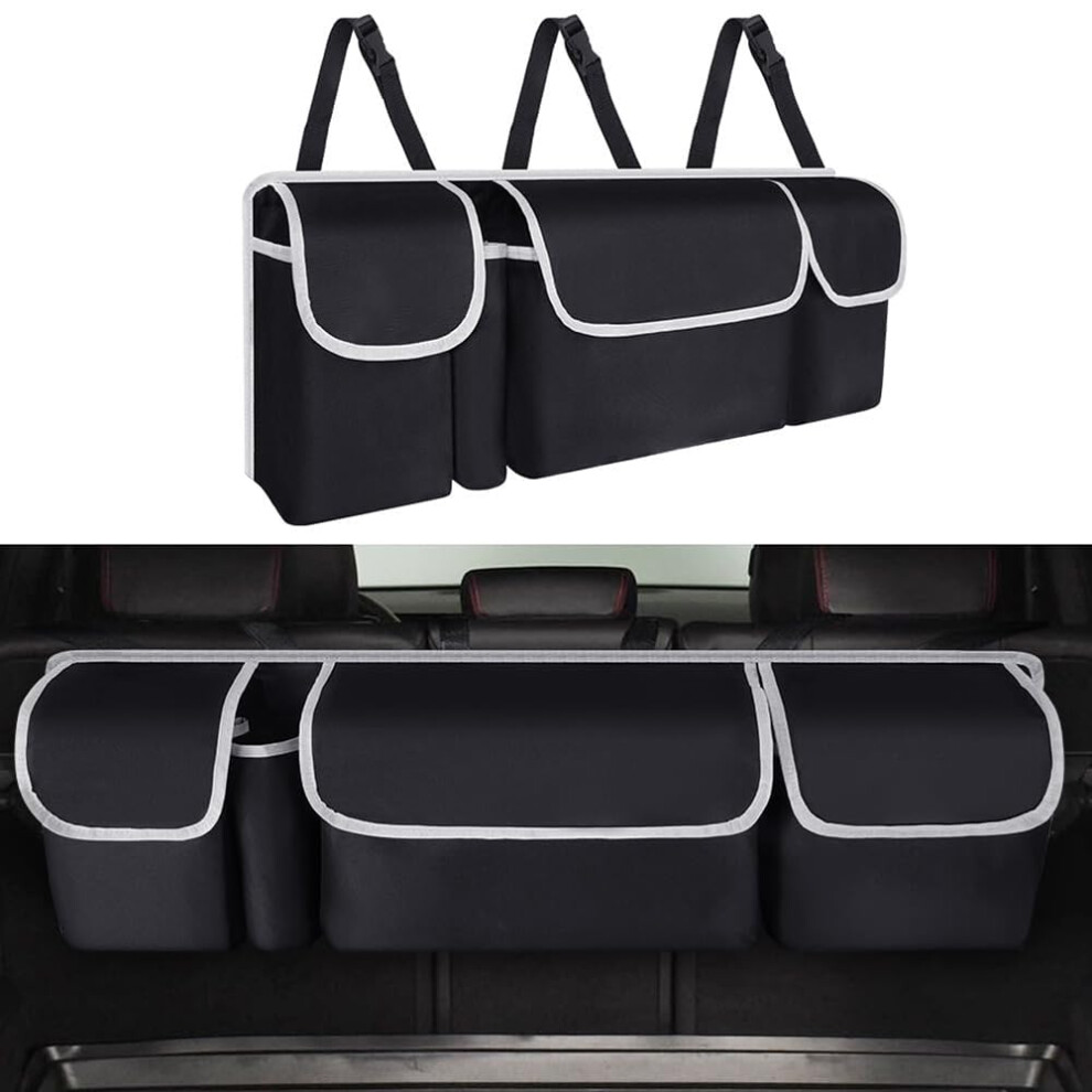 Car Boot Organiser For Volvo V60 2020-2022 Durable Collapsible Organizer With Adjustable Straps Hanging Car Storage Bag 9016109600288