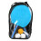 Ping Pong Starter Kit: 2 Flared Handle Rackets 3 Balls + Bag 6