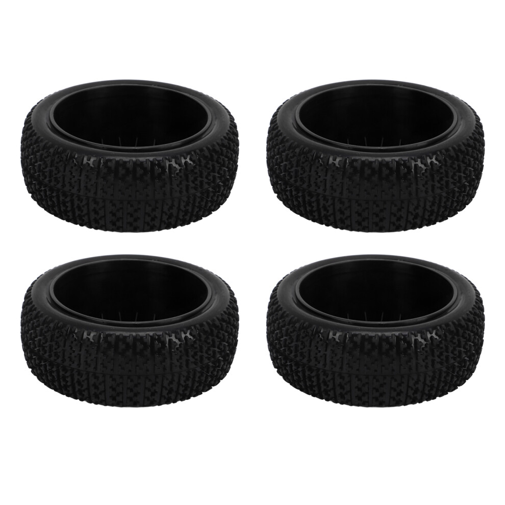 4Pcs 1/8 Rc Truck Rubber Wheel Tires 112Mm Off-Road Black 6911354091184
