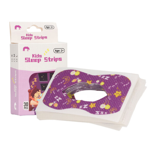 Large 30pcs Purple Sleep Strips: Nose Breathing Aid Snoring Solution 1