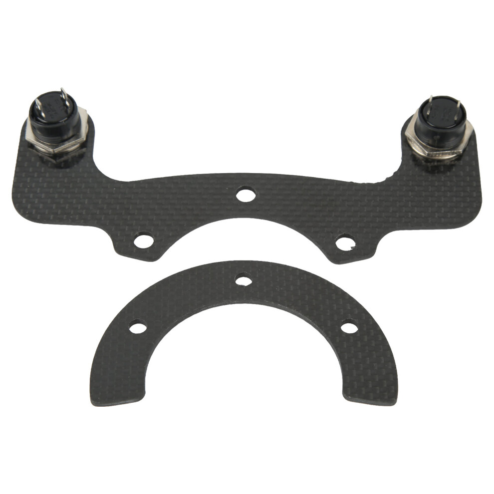 Carbon Fiber Horn Button Kit For 6 Bolts Racing Steering Wheels Yellow 8481354094655