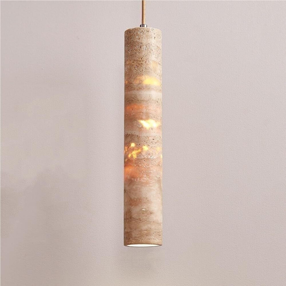 Vintage Natural Stone Chandelier Long Strip Linear Light Marble Hanging Lamp Kitchen Island Pendant Height 35 Cm-image-OPC-PMDSG2R-NEW