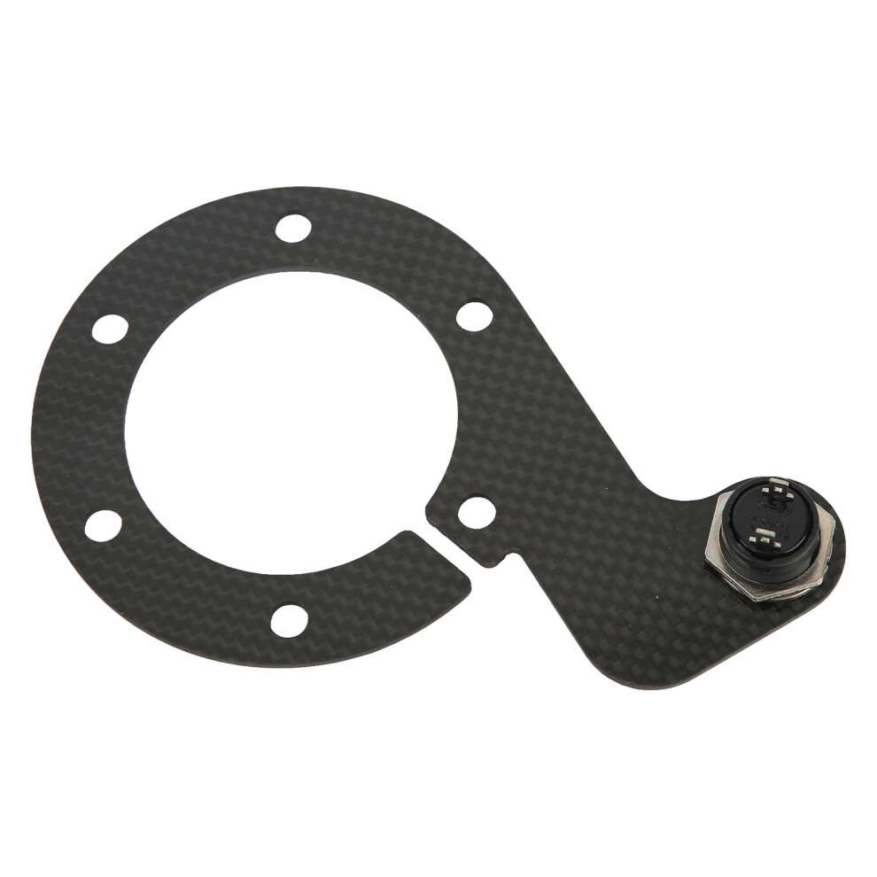 Carbon Fiber 6-Hole Horn Button For 6 Bolt Racing Steering Wheel, Sensitive Touch Green 8401354094738