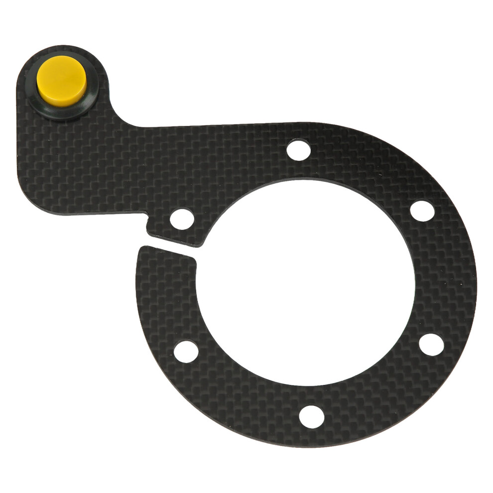 Carbon Fiber Steering Wheel Horn Button For 6-Bolt Racing Steering Wheel Yellow 7891354094646