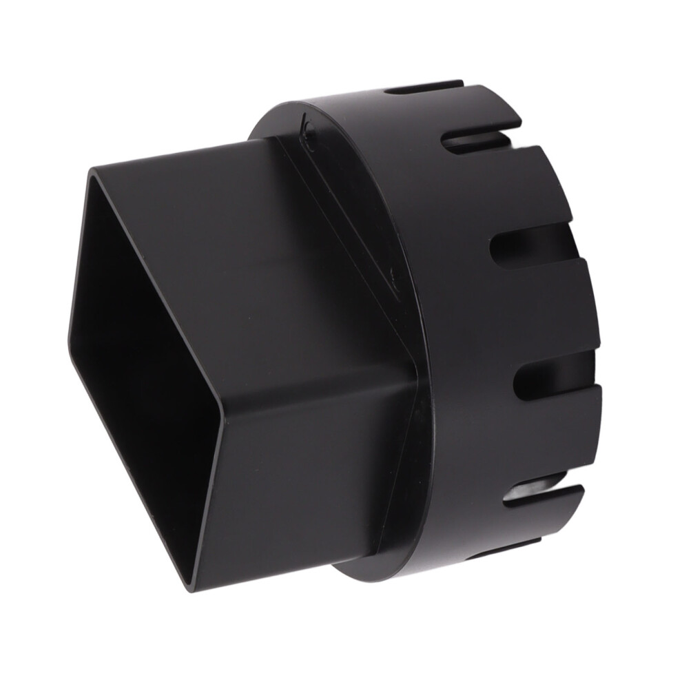 Effortless Rainwater Drainage: 3X4in Plastic Downspout Adapter With Screws 4661354106815