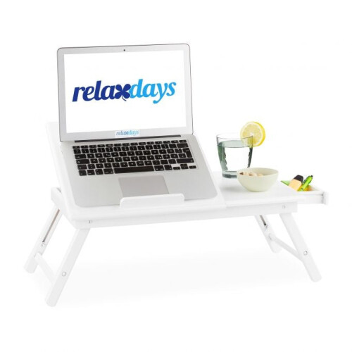 Laptoptisch in Bambusweiß