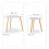 Esstisch 2er Set im skandinavischen Design 4