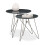Gedeckter Tisch mit 3 Metallbeinen 1