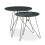 Gedeckter Tisch mit 3 Metallbeinen 3