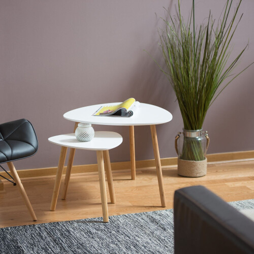 Esstisch 2er Set im skandinavischen Design 1
