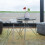 Gedeckter Tisch mit 3 Metallbeinen 2