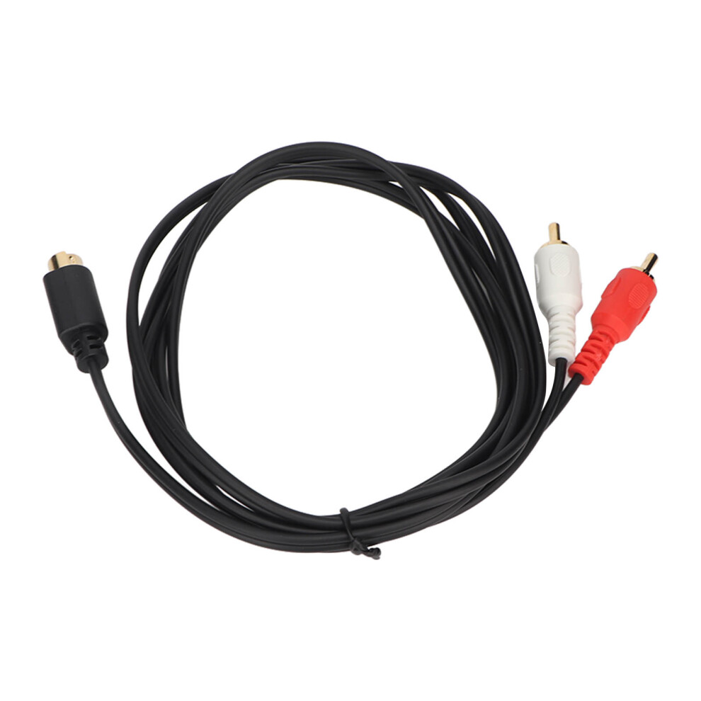 4 Pin To 2 Rca Cable 4.9Ft Male To Male Av Splitter For Dvd, Vcr 6911354108486