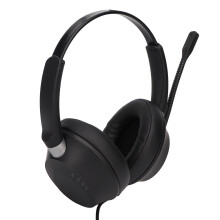 USB Noise Canceling Gaming Headset with Microphone, Black