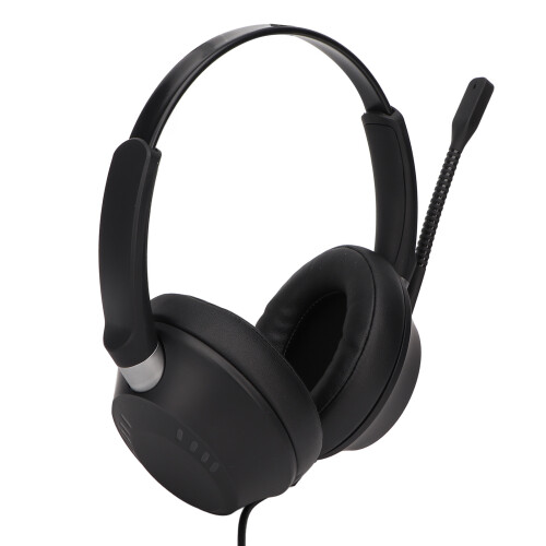 USB Noise Canceling Gaming Headset with Microphone, Black