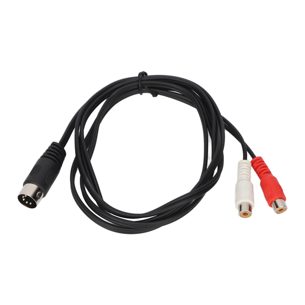Vintage Sound Equipment Rca Adapter 5Pin Male To 2Rca Female 4.9Ft High Quality 7891354108770