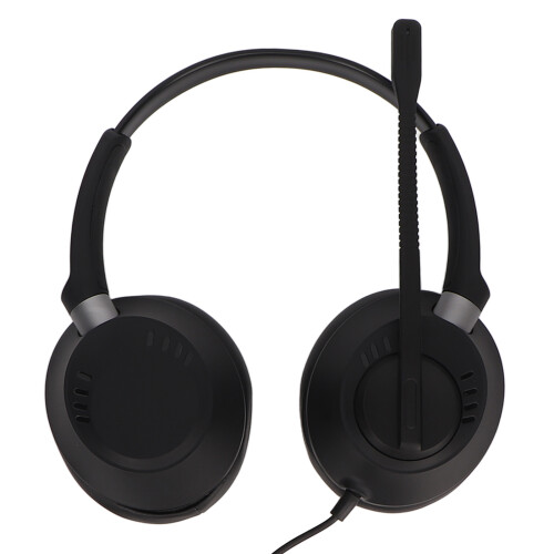 USB Binaural Phone Headset X6D with Volume Control, Mute, 3.5mm Plug