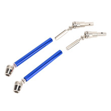 2 Stück Stahl-Antriebswellen-Set für 1/10 Elektro-RC-Cars, Blau, 17,1 cm