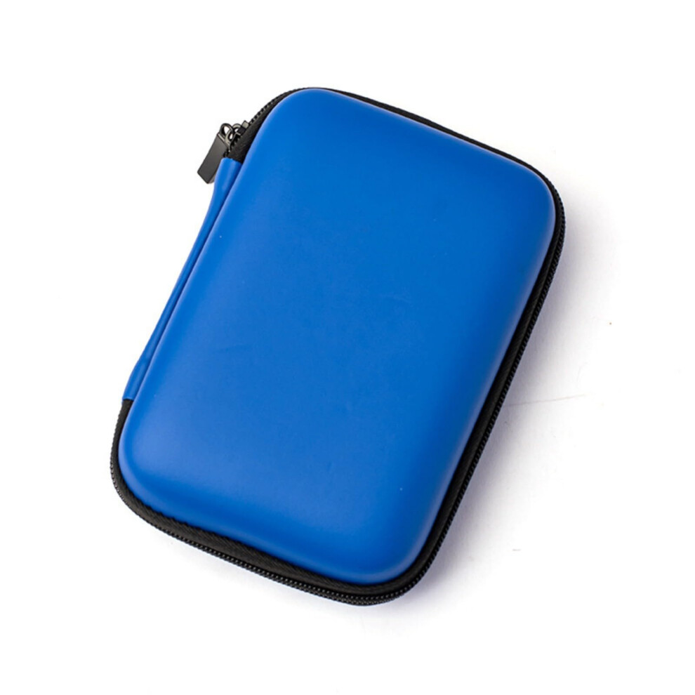 2.5" Portable Drive And Soft Padded Electronic Gadget Travel Carrying Case For 2.5-Inch Hdd/Ssd Blue 9016109601421