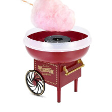 Mini Cotton Candy Machine 500W, Compact DIY Candy Floss Maker For Home Use, Red Color, Easy To Clean