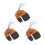 Comfort Fit 3pcs Archery Finger Tabs Double Layer PU Leather Brown 16