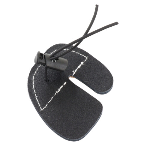 Comfort Fit 3pcs Archery Finger Tabs Double Layer PU Leather Brown 2