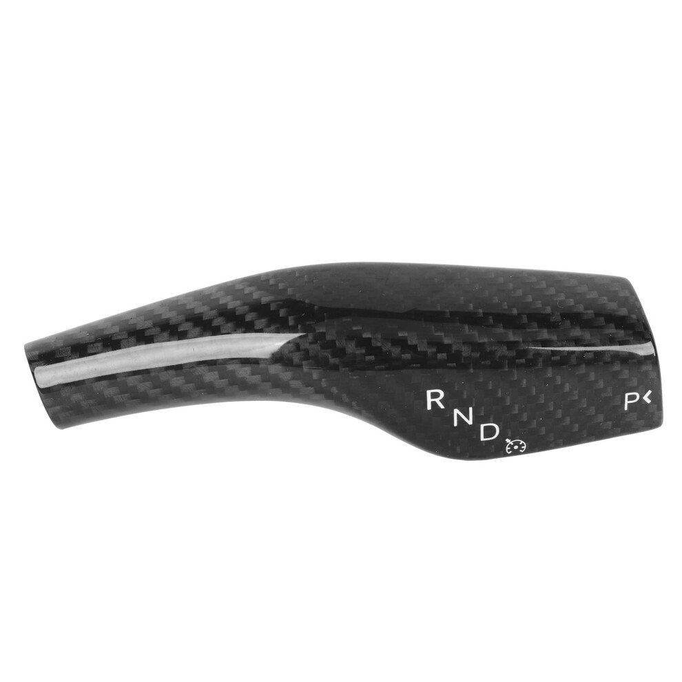 Carbon Fiber Steering Lever Cover For Tesla Model 3 Y 2016-2023 Glossy Black 8761354111430