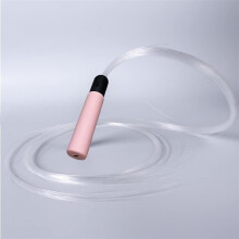 Rechargeable Optical Hand Rope LED Fiber Optic Whip 360 Degree Swivel Pixel Rave Whip Accessory Black Pink