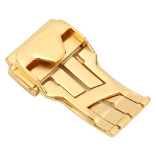 Goldfarbene 20 mm Edelstahl-Uhrenarmband-Schnalle