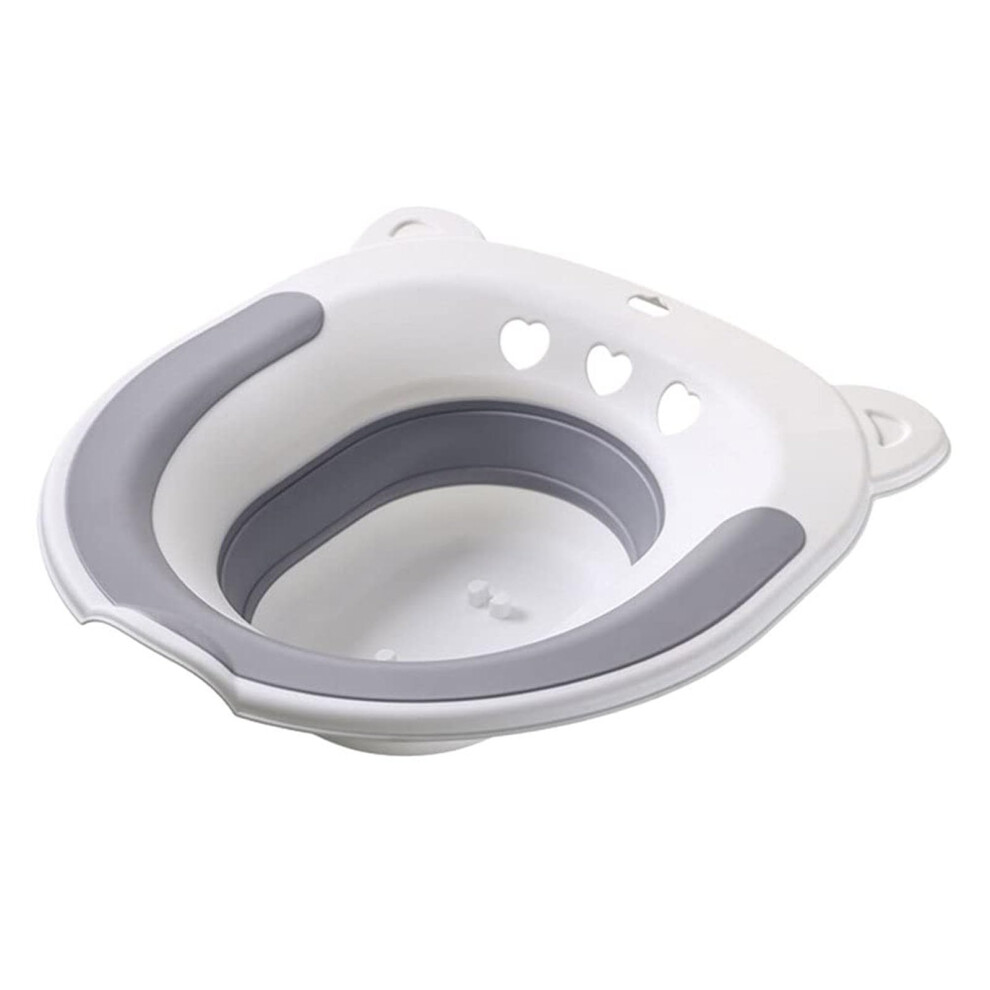 Seat Bath Over Toilet Bidet Seat Foldable Basin No Flush Pump Hip Perineal Soaking For Elderly Pregnant Patients Model A