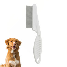 Pet comb dog cat flea comb steel needle comb encryption flea lice with handle pet supplies