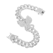 Street Hip Hop Armband Mit Glänzenden Strasssteinen Für Männer Frauen