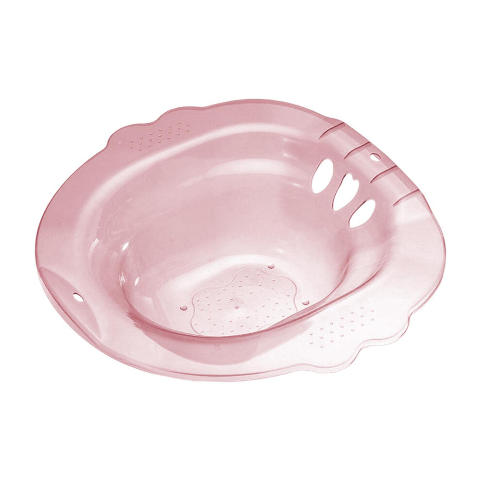 Pink Sitz Bath For Toilet Seat, Sitz Bath Basin, Hip Bath, Steam Seat, For Elderly Women And Men