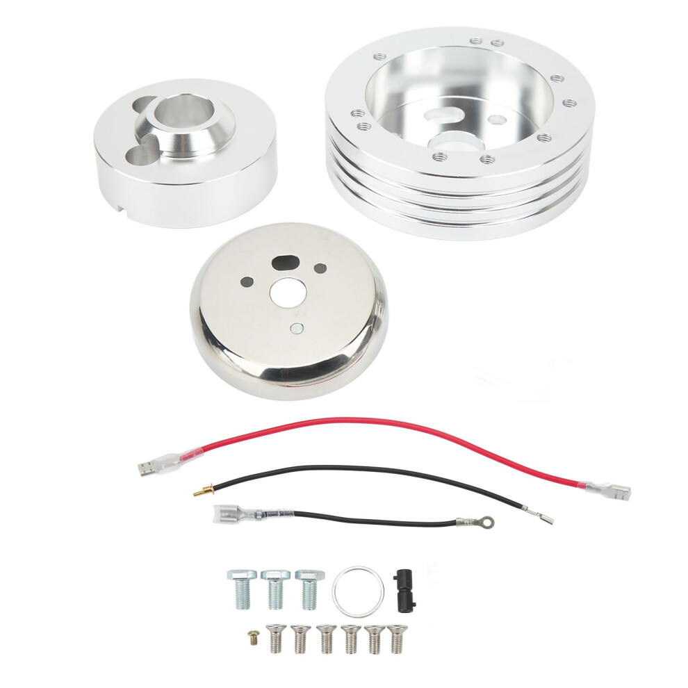Polished Aluminum 5/6 Hole Steering Wheel Hub Adapter For Jeep & Trucks 4251354124799
