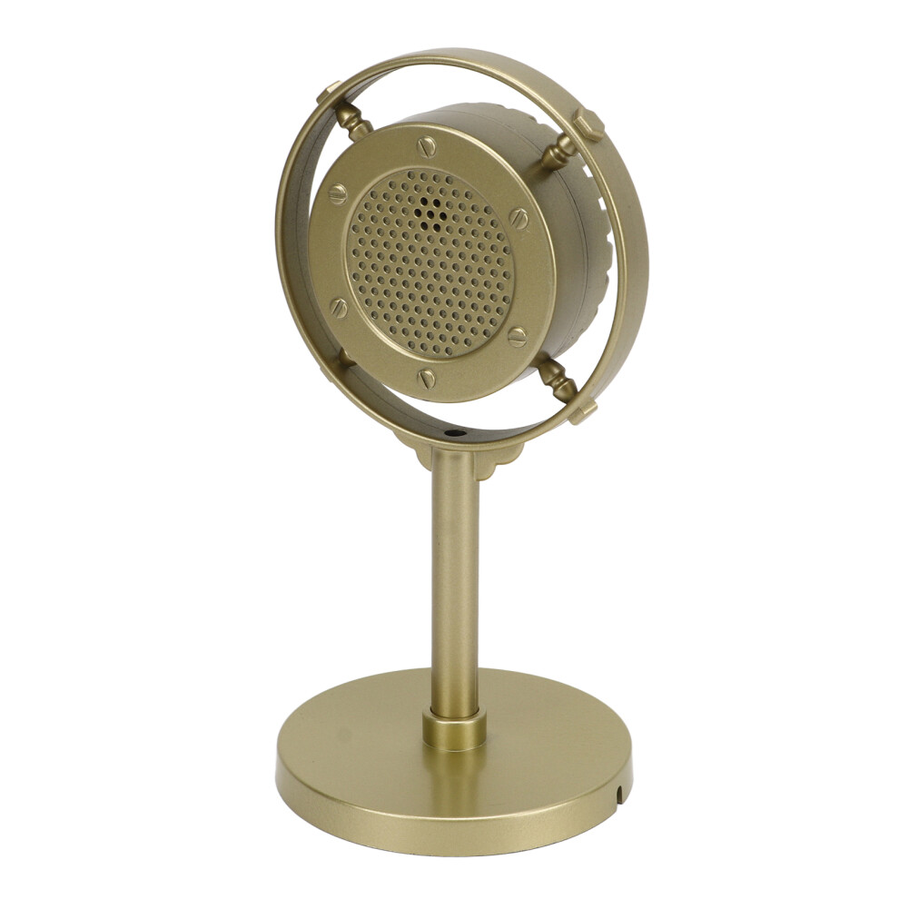 Retro Microphone Prop For Vintage Theme Shoot And Decoration Gold 8711354125043
