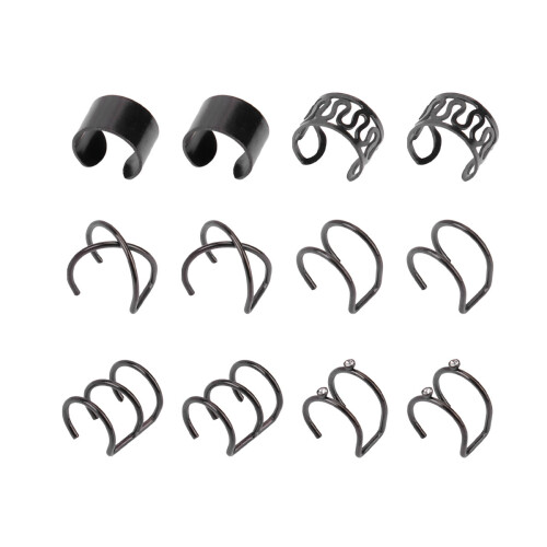 6 Paar Einfache Metall Ohrclips Nicht Durchstechend