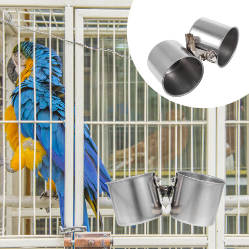 2Stk Futter Wasserschale Für Papageien 2