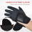 Reithandschuhe 70 g Schwarz/Weiß Größe M/L/XL 2