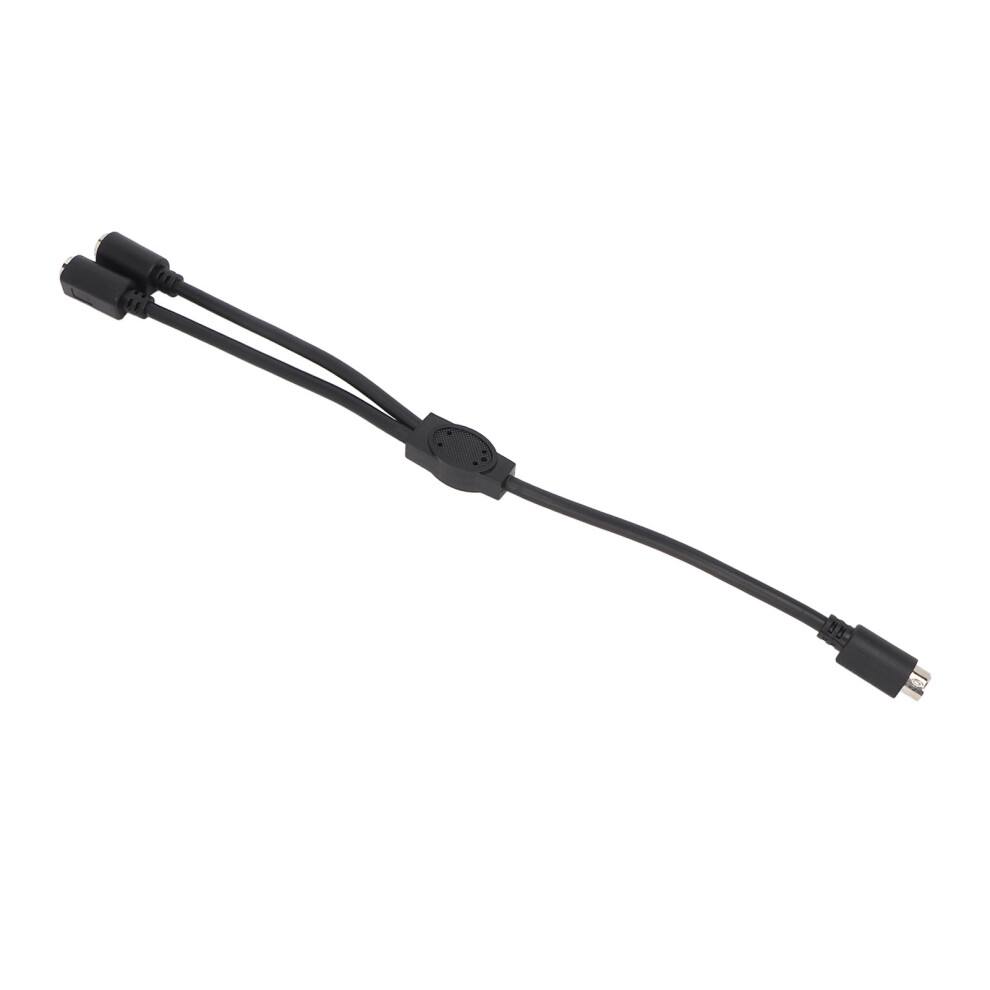 Mini Din 6 Pin Male To 2 Female Splitter Cable 0.3M Pvc 9431354132528