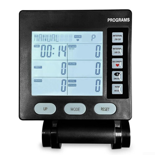 Rowing Machine Bluetooth App LCD Dual Function Display Time Speed Distance Counter Electronic Watch Display Model 01